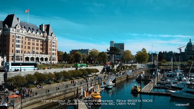 Victoria BC Canada (1,2/10) | Parliament Buildings & Inner Harbour смотреть онлайн