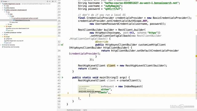 08 Kafka Elasticsearch Consumer and Advanced Configurations 004 Consumer part 1 Set up project смотреть онлайн