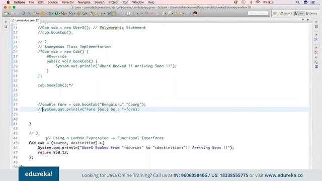 Lambda Expressions in Java | Java Lambda Tutorial | Java Certification Training | Edureka Rewind - смотреть онлайн