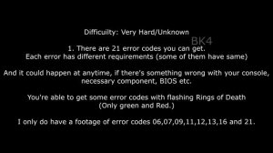 Original XBOX All errors!