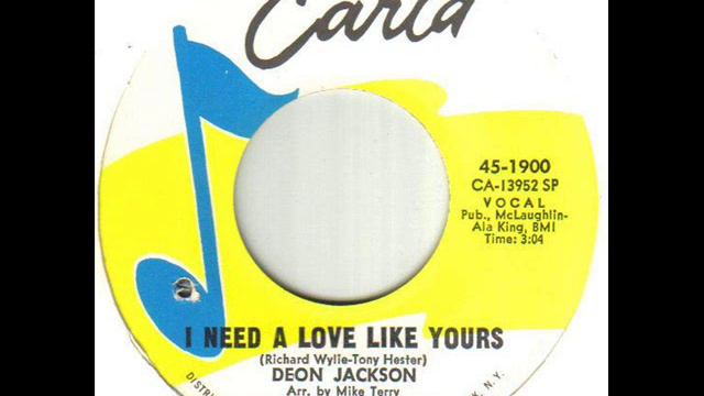 Deon Jackson I Need A Love Like Yours смотреть онлайн
