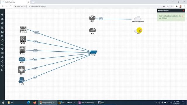 08-EVE-NG Lab Setup-Network Clouds (Bridge, Management & Cloud1) смотреть онлайн