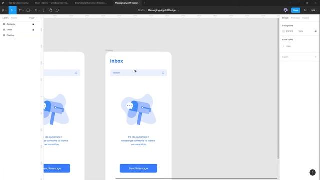 Messaging Chat App UI Design in Figma | Tutorial in Hindi смотреть онлайн