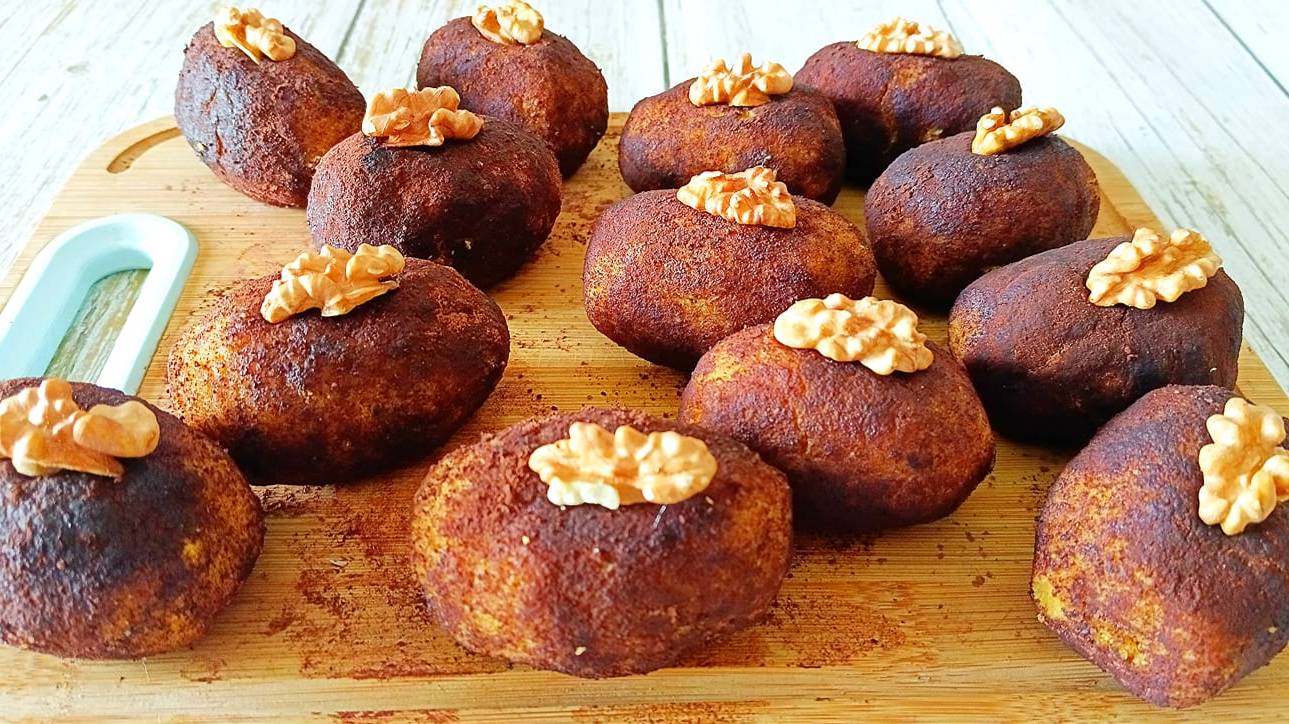 Пирожные картошка без глютена и без сахара из кукурузных хлопьев! смотреть онлайн