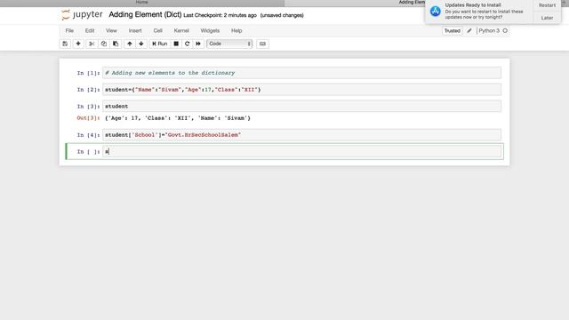 Python Dictionary смотреть онлайн