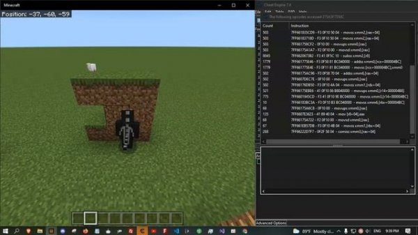 How To Make Noclip Hack For Minecraft Bedrock Edition With Cheat Engine (Tutorial)
