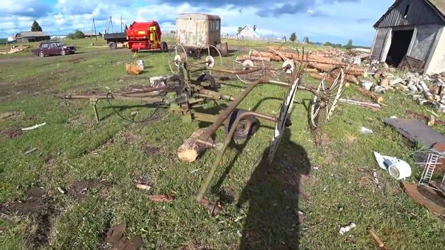 Деревенские купили пресс?? ПР-145С и "солнышко" грабли. смотреть онлайн
