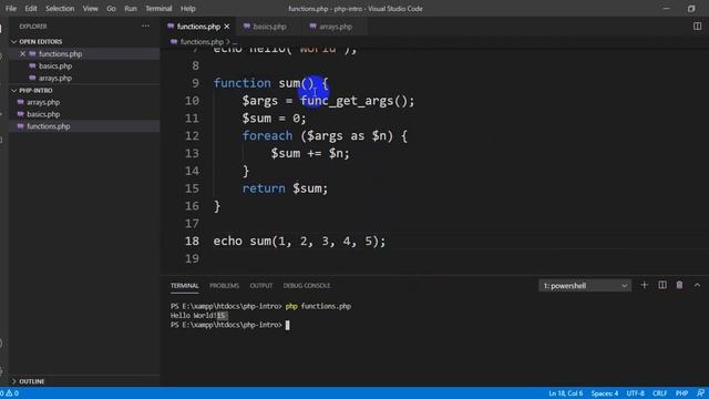 02 PHP Functions смотреть онлайн