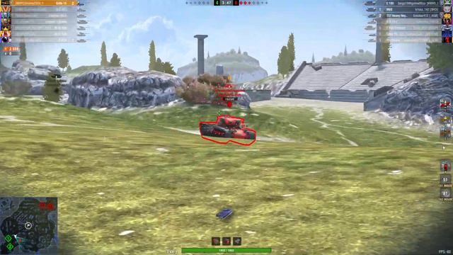 ГРИЛЬ 15 ИГРА В КОШКИ -МЫШКИ + КОЛОБОС !!! World of Tanks Blitz смотреть онлайн