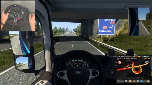 Backhoe Loader | Belgium - UK | Ford F MAX | Logitech G29 смотреть онлайн