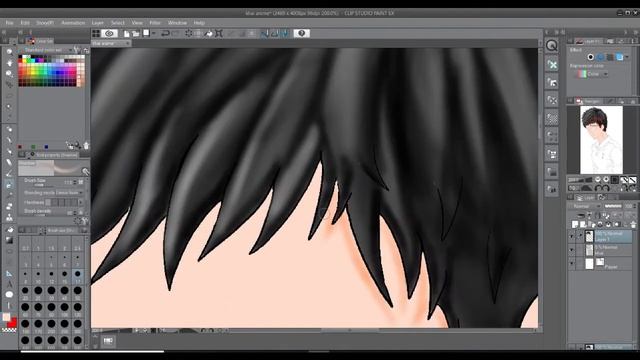 CLIP STUDIO PAINT And  Use TABLET  HUION Drawing ANIME