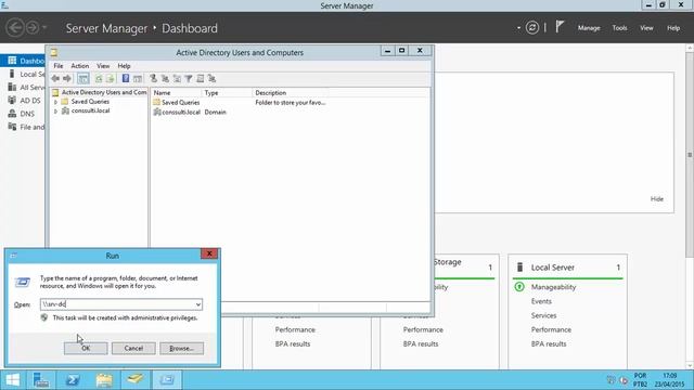 Criando usuarios no Active Directory 2012 R2 através de Script vbs смотреть онлайн