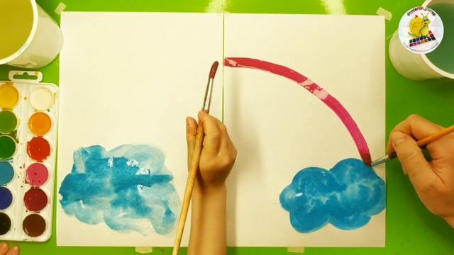 РАДУГА| Как нарисовать | Уроки рисования для детей 3 лет | Рисуем с Лизой смотреть онлайн