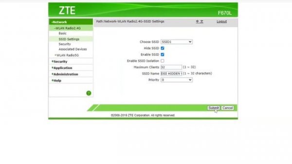 Steps on how to hide your WIFI or SSID | CONVERGE ZXHN F670L