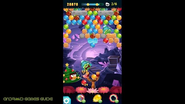 Angry Birds POP Bubble Shooter: Level 61: Walkthrough (3 STARS) HD