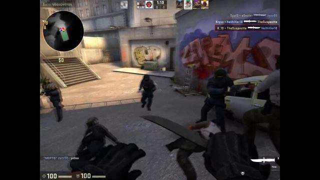 CS:GO:Как выиграть ножевой раунд:) смотреть онлайн