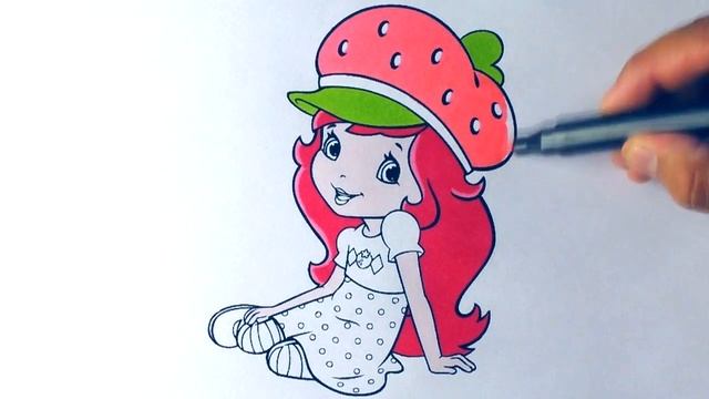 Ягодные приключения Раскраски Для Девочек Шарлотта Земляничка Раскраска для Детей смотреть онлайн