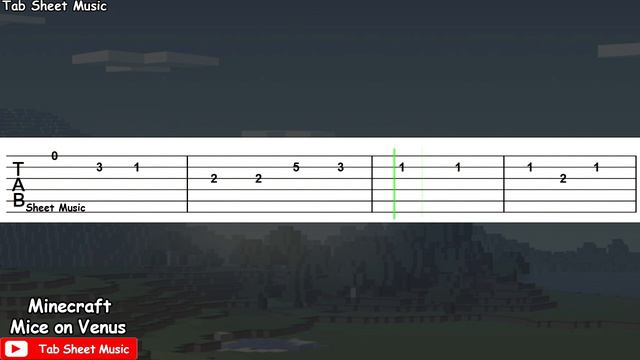 Minecraft - Mice On Venus (C418) Guitar Tutorial смотреть онлайн