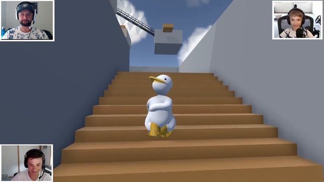 3 DUCKS WORKING TOGETHER in HUMAN FALL FLAT смотреть онлайн