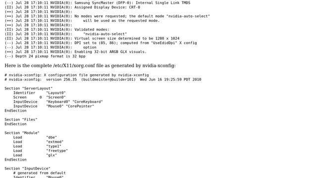 Nvidia Drivers on Debian / Lenny (Stable) -＞ Installation successful -＞ Monitors gets black смотреть онлайн