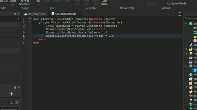 Roblox Studio - HOW TO CHANGE CHARACTER SIZE смотреть онлайн