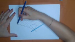 Как нарисовать веер карандашом. Онлайн-школа рисования "Малевашки"