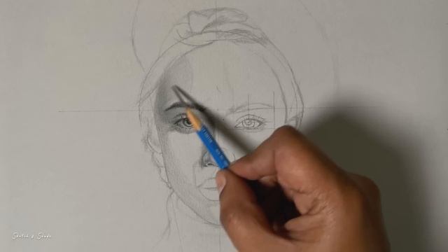 Drawing Practice using Andrew Loomis Method, Portrait Drawing смотреть онлайн