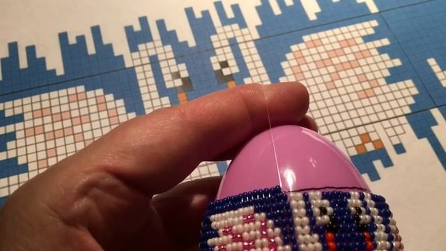 Пасхальные яйца из бисера. МК урок 3/3. смотреть онлайн