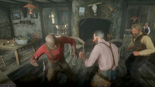 Red Dead Redemption 2 - Saloon Fights Vol.5 (Euphoria Physics) смотреть онлайн