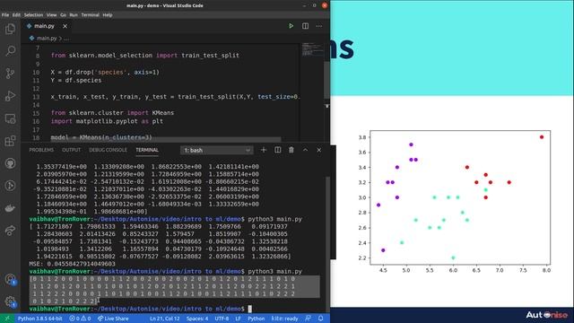 K-Means + SVM(support vector machine) | Clustering | Unsupervised Learning смотреть онлайн