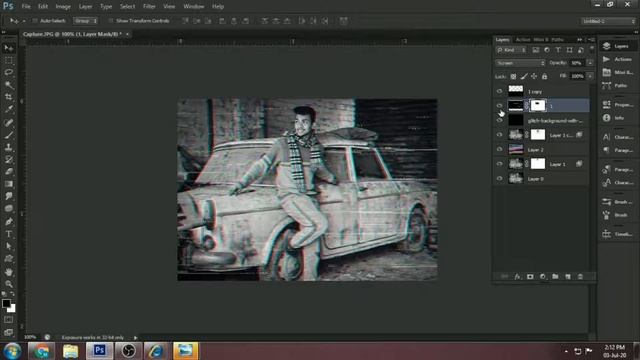 How to make GLITCH EFFECT in Photoshop II Photoshop Tutorial ll RJ CREATIONS смотреть онлайн