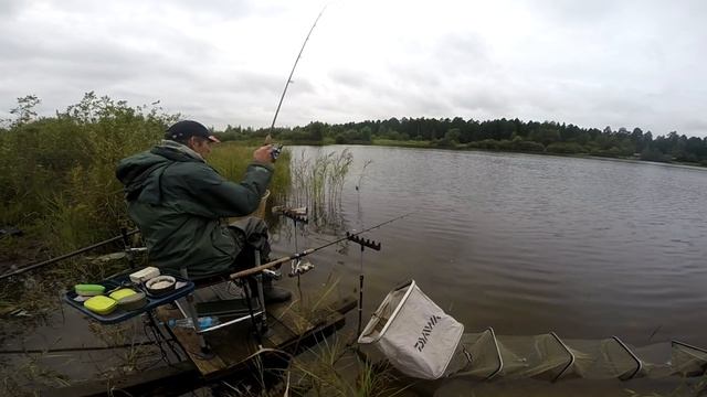 Попытка поймать леща на озере в черте города . Сентябрь. озеро Исаакиевское смотреть онлайн