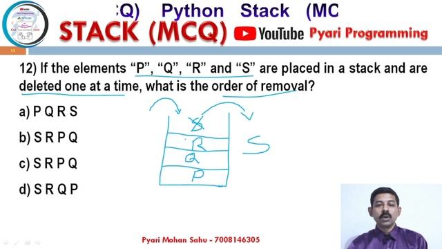 Python Stack MCQ смотреть онлайн
