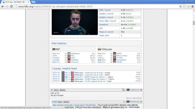 Прогноз матчей CS:GO 29.11.2014 смотреть онлайн