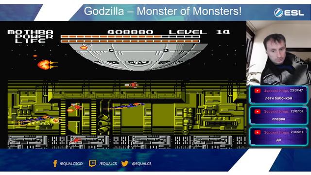 #6стрим Godzilla: Monster of Monsters! на NES продолжение прохождения смотреть онлайн
