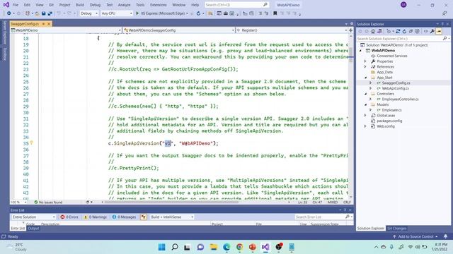 Adding Swagger to ASP.NET Web API | ASP.NET Web API смотреть онлайн