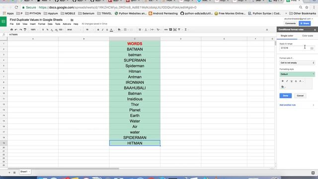 How to Find Duplicate Values in Google Sheets смотреть онлайн