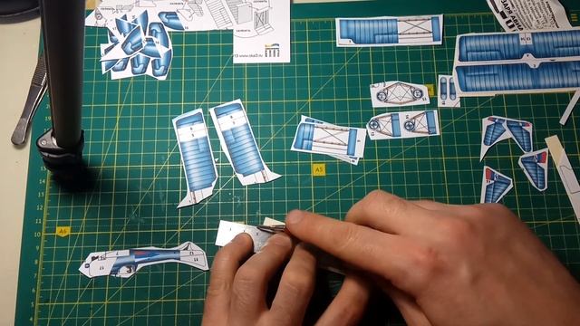 Модели из бумаги и картона Паперкрафт WWI Sikorsky S-XVI. Самолёт из бумаги своими руками Papercraf смотреть онлайн