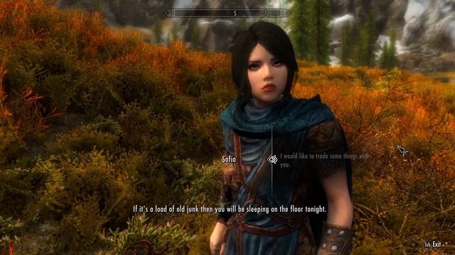 Trading things with married Sofia. Skyrim Anniversary Edition смотреть онлайн