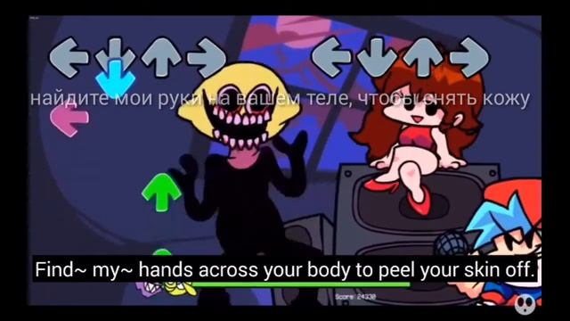 Что поёт lemon demon или же монстр на русском языке в игре Friday night funkin смотреть онлайн