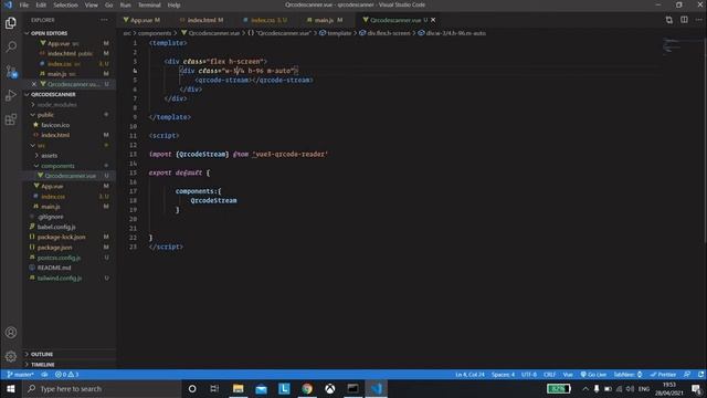 QR code scanner with Vue 3 | Outline around the code | Tailwind CSS integration with Vue 3 смотреть онлайн