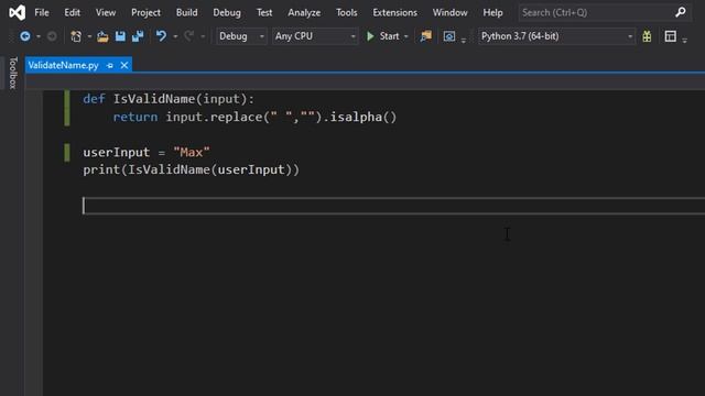 How to Validate a Name Using Python (Simple) смотреть онлайн