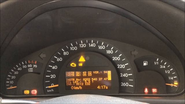 Скрытое сервисное меню Mercedes C-Class W203 и отключение системы стабилизации смотреть онлайн