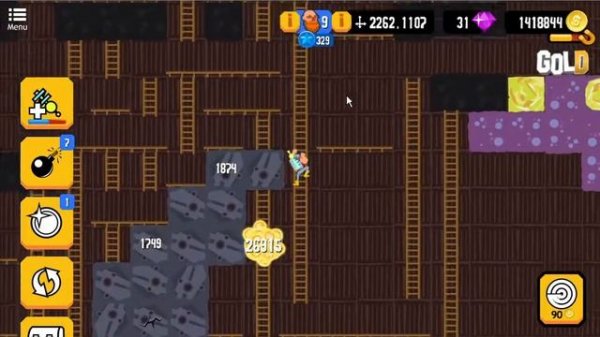 Gold Digger FRVR Deep Mining Dig and Match Exploration Time to collect