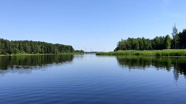 Прогулка на лодке по речке Сучок впадающей в реку Волгу. Тверская область, г.Конаково смотреть онлайн