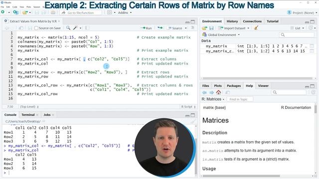 Extract Values from Matrix by Column and Row Names in R (3 Examples) | Extracting Columns & Rows смотреть онлайн