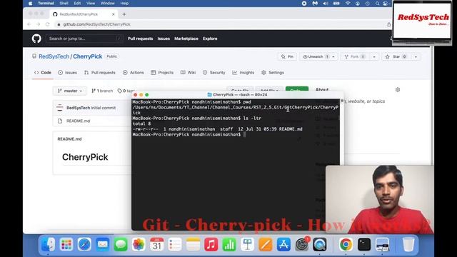 #14 Git cherry-pick | cherry pick | Git cherry pick tutorial | Git cherry-pick | Git | RedSysTech смотреть онлайн
