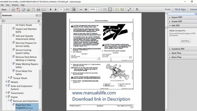 John Deere Service Manual Download смотреть онлайн