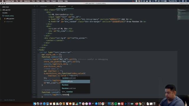 Building a simple raffle draw app with JQuery and Bootstrap смотреть онлайн