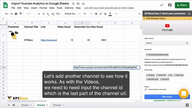 Import Youtube Analytics to Google Sheets смотреть онлайн